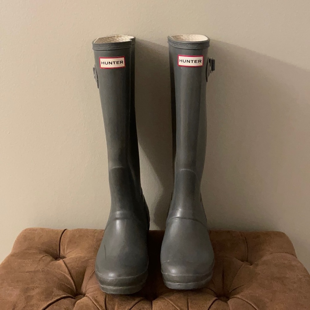 Matte Gray Hunter Boots